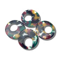 Resin Circle Pendant - 37mm - Sold in Pack of Four
