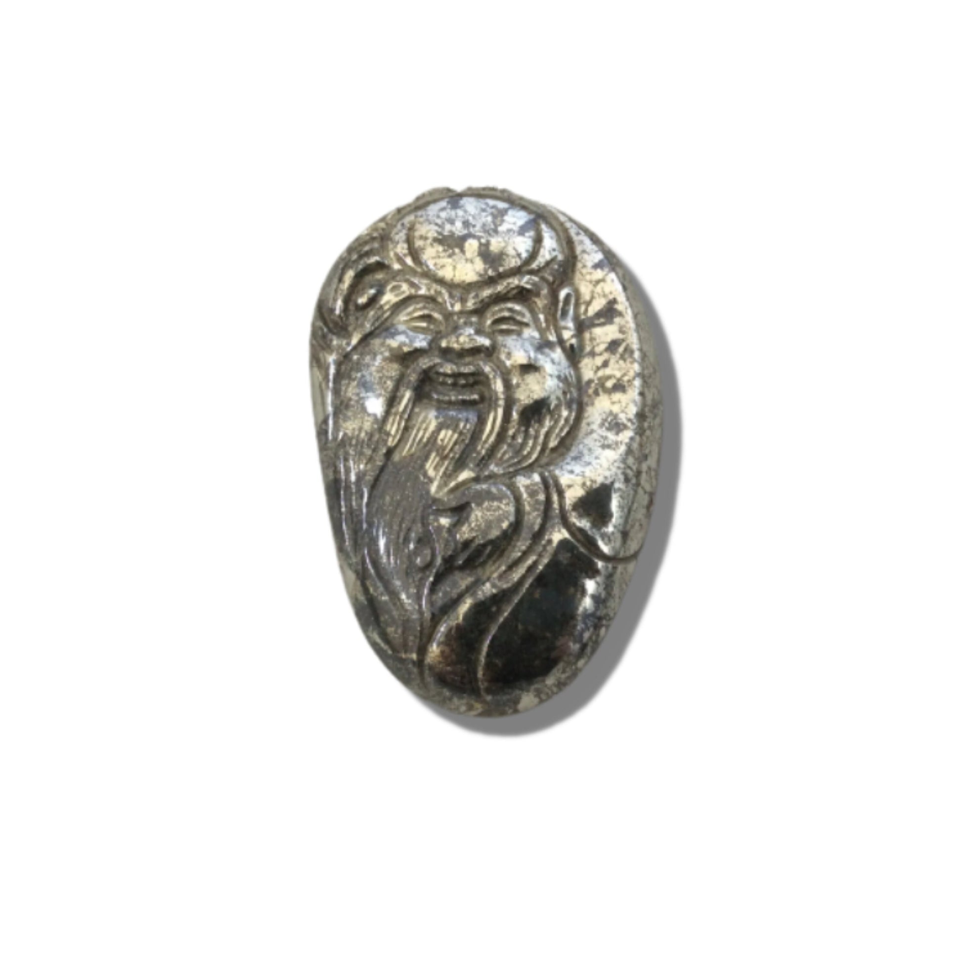 Deity Pendants | Heavy Pyrite Carved Focal for Necklaces | Buddha Pendant