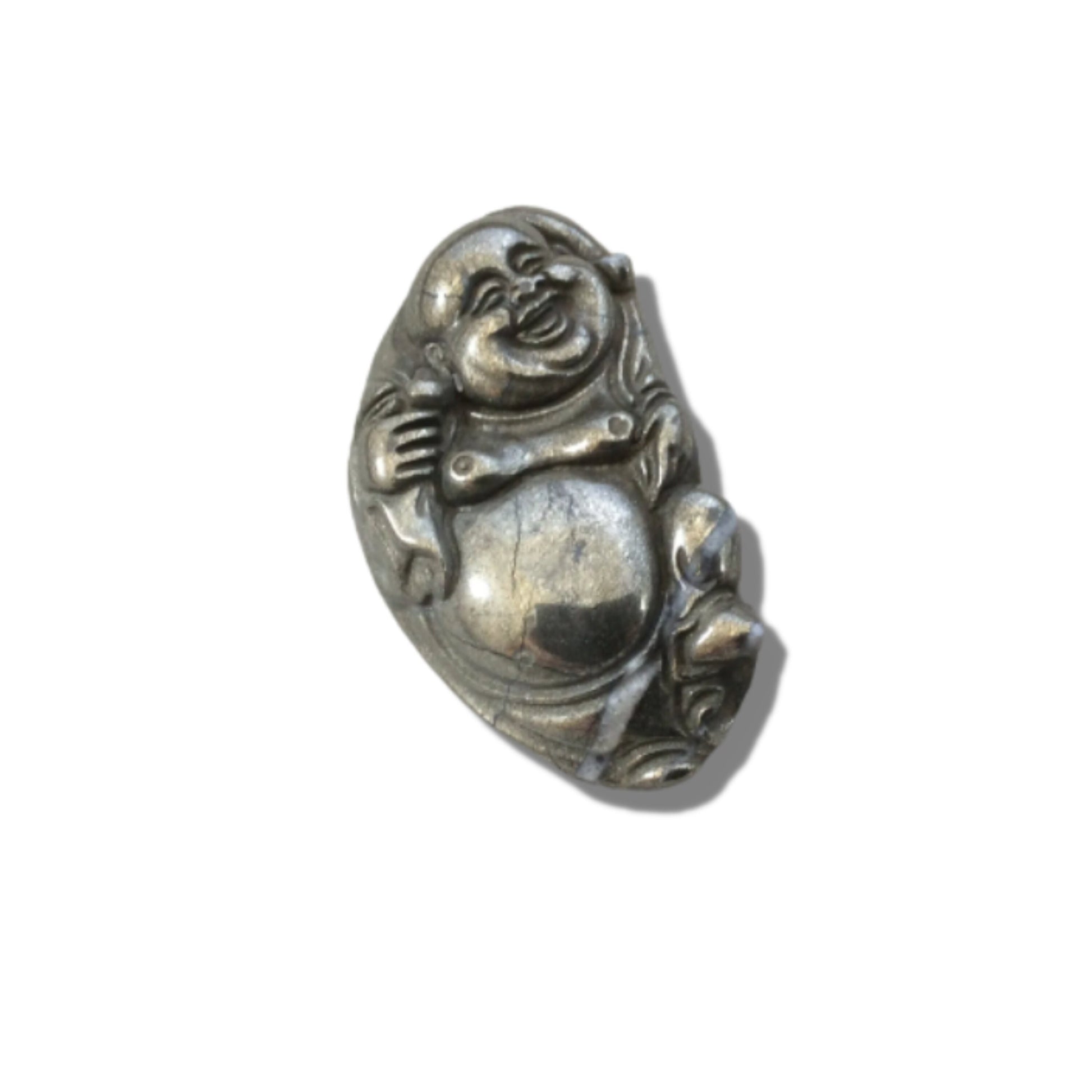 Deity Pendants | Heavy Pyrite Carved Focal for Necklaces | Buddha Pendant