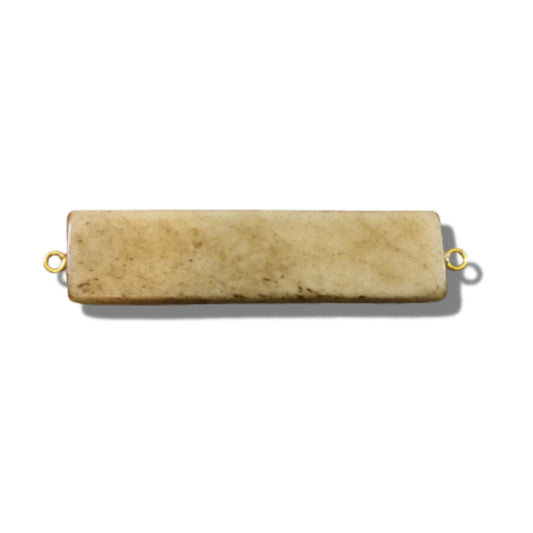 Bar Pendant | Ox Bone Focal Connector | Rectangle Connector 