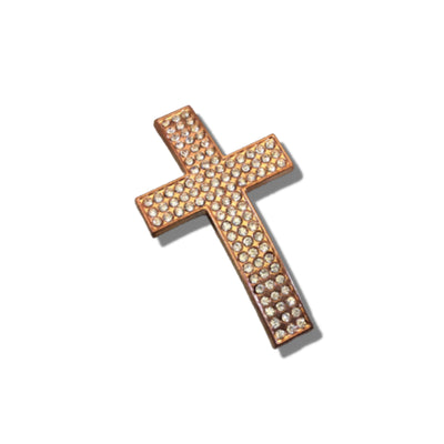 Cross Slider Focal Bead | Curved Cross Bead | Bracelet Link