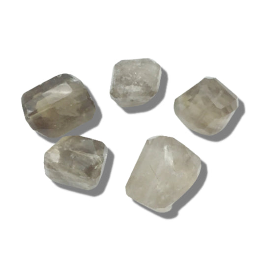 Smoky Quartz Nugget Beads | Faceted Focal Bead | Sold Individually