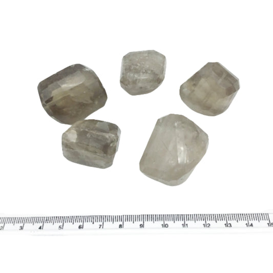 Smoky Quartz Nugget Beads | Faceted Focal Bead | Sold Individually