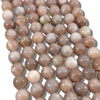 Peach Moonstone Beads - 12mm Smooth Round Beads