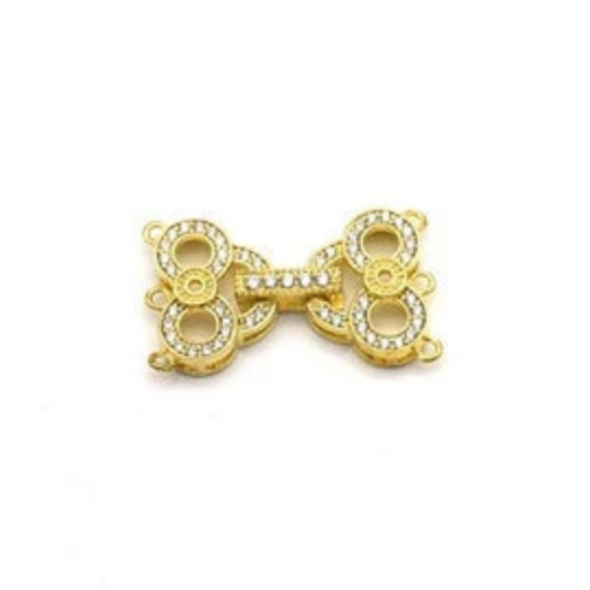 CZ Infinity Loops Clasp |  Necklace Clasp | bracelet Clasp | Jewelry Finding | Cubic Zirconia Clasps