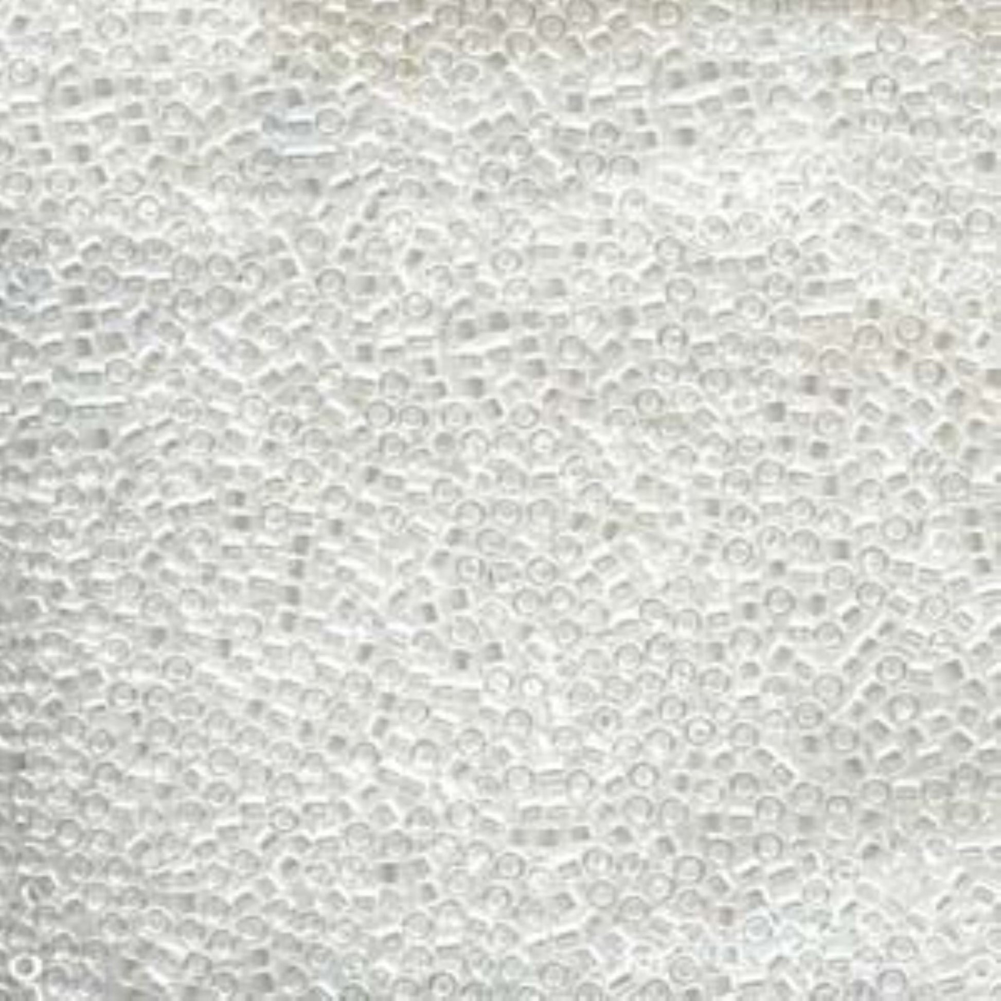 Size 11/0 Glossy Finish Crystal Luster Genuine Miyuki Delica Glass Seed Beads - Sold by 7.2 Gram Tubes (Approx. 1300 Beads per 2" Tube)