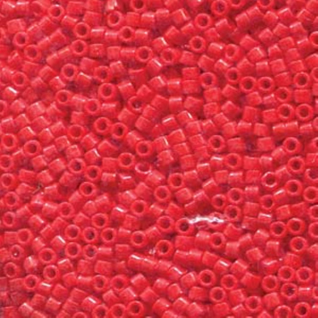 Size 11/0 Glossy Finish Opaque Dark Cranberry Genuine Miyuki Delica Glass Seed Beads-Sold by 7.2 Gram Tubes (Approx. 1300 Beads per 2" Tube)