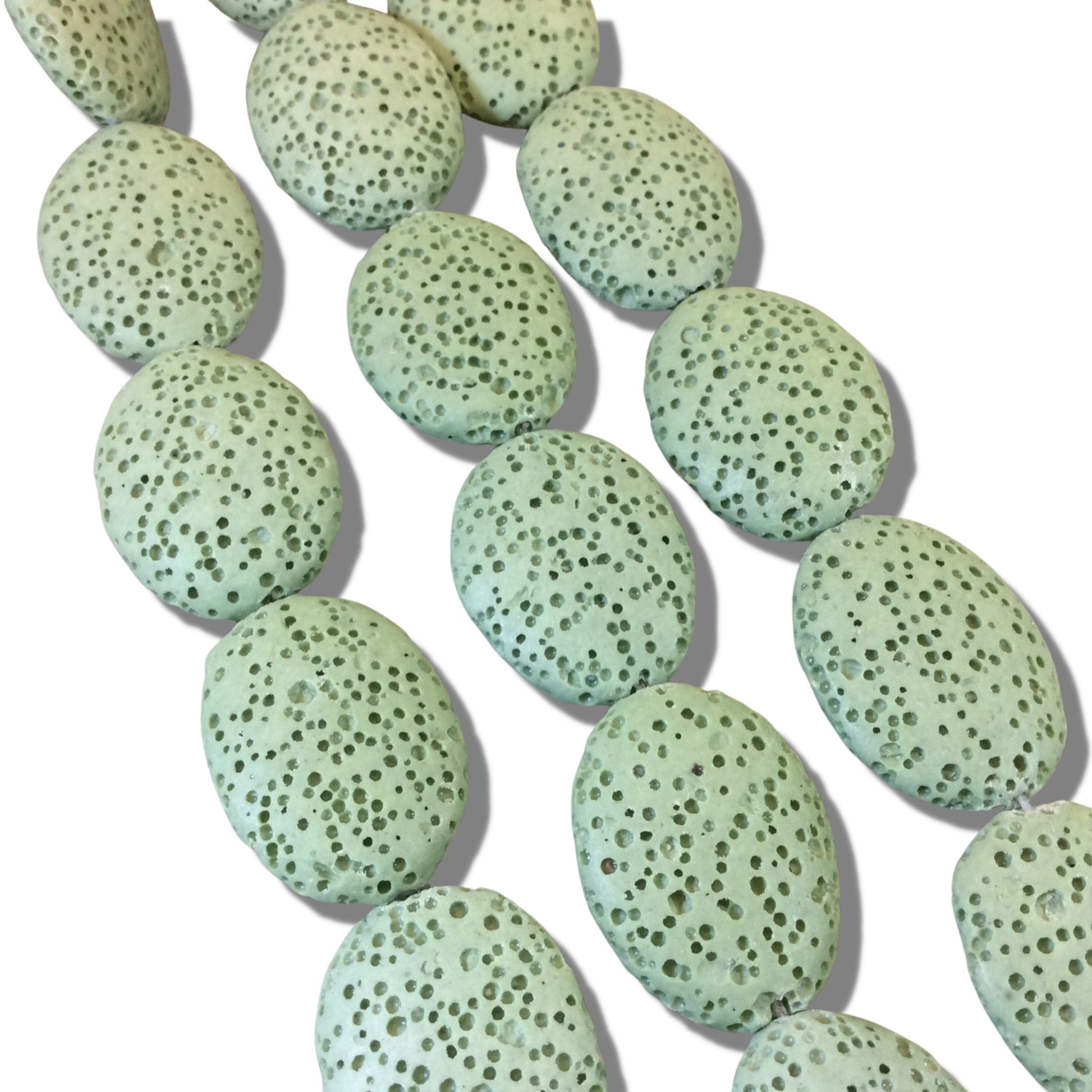Oval Lava Beads  | DIY Diffuser Jewelry - Large - 25mm x 30mm