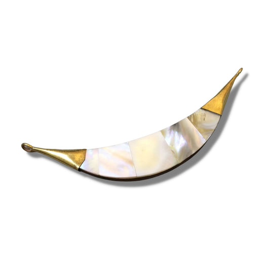 Abalone Crescent Pendant | Necklace Focal for Jewelry Making