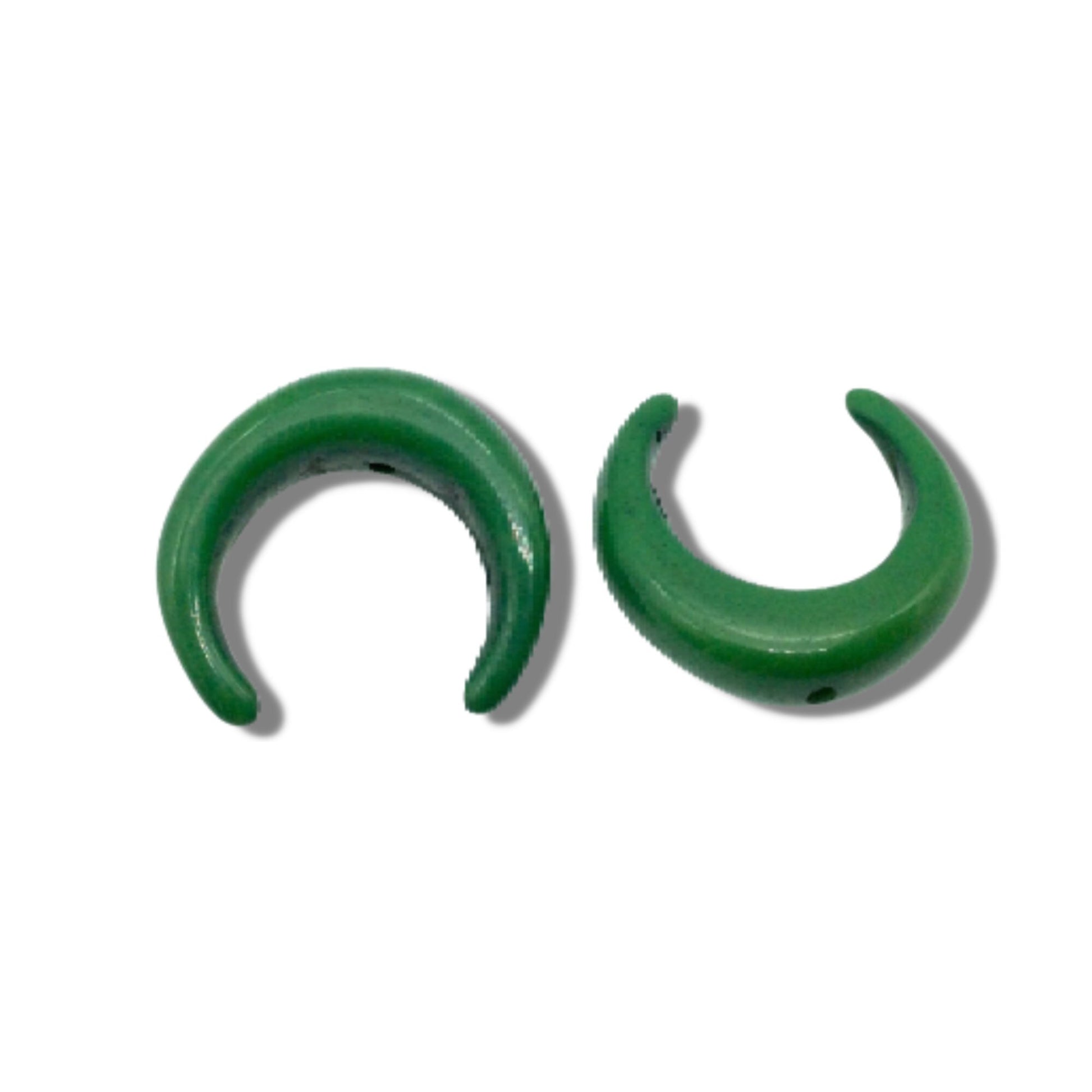 Crescent Focal Bead | Acrylic Beads for Jewelry Making