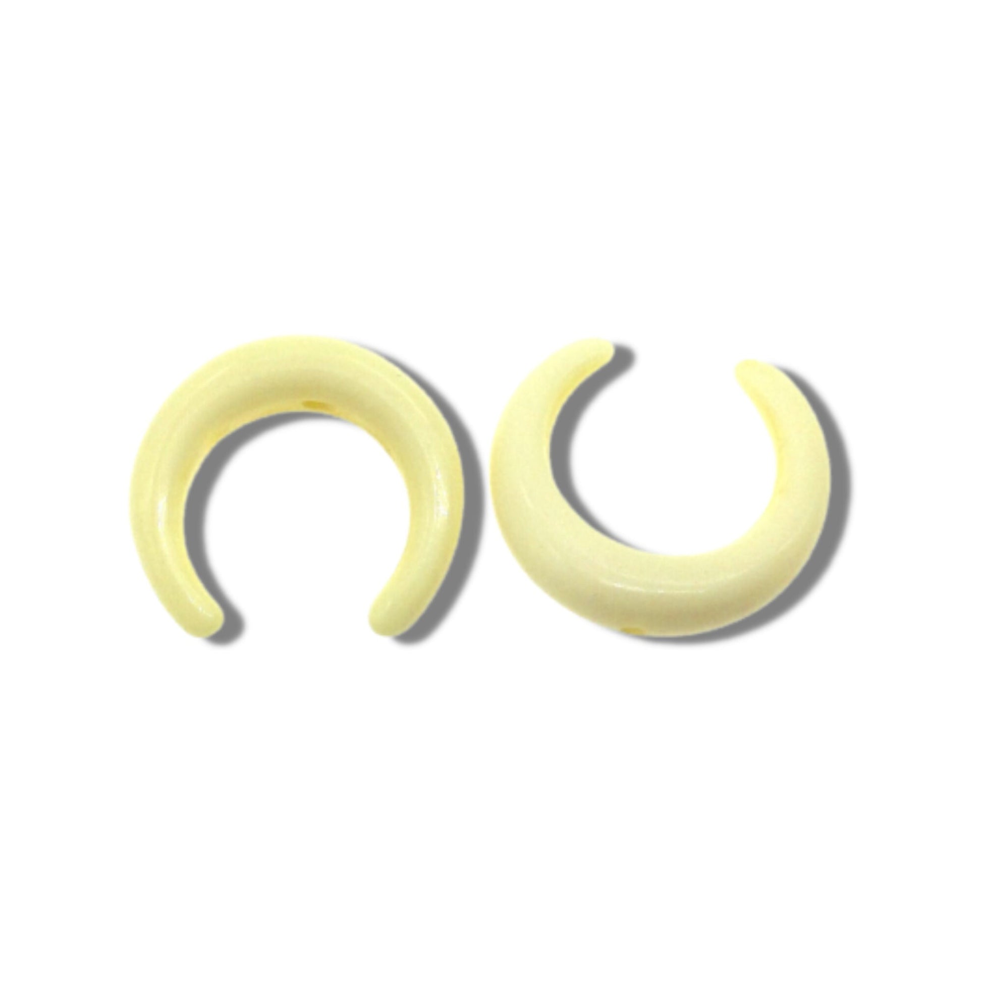 Crescent Focal Bead | Acrylic Beads for Jewelry Making