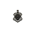 Family Crest Pendant | Cubic Zirconia (CZ) Shield Pendant for Jewelry Making