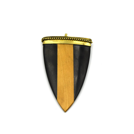 Arrow Pendant | Wooden Arrow Shaped Focal Pendant | Horn Pendant | Necklace Focal Pendant | Jewelry Supplies