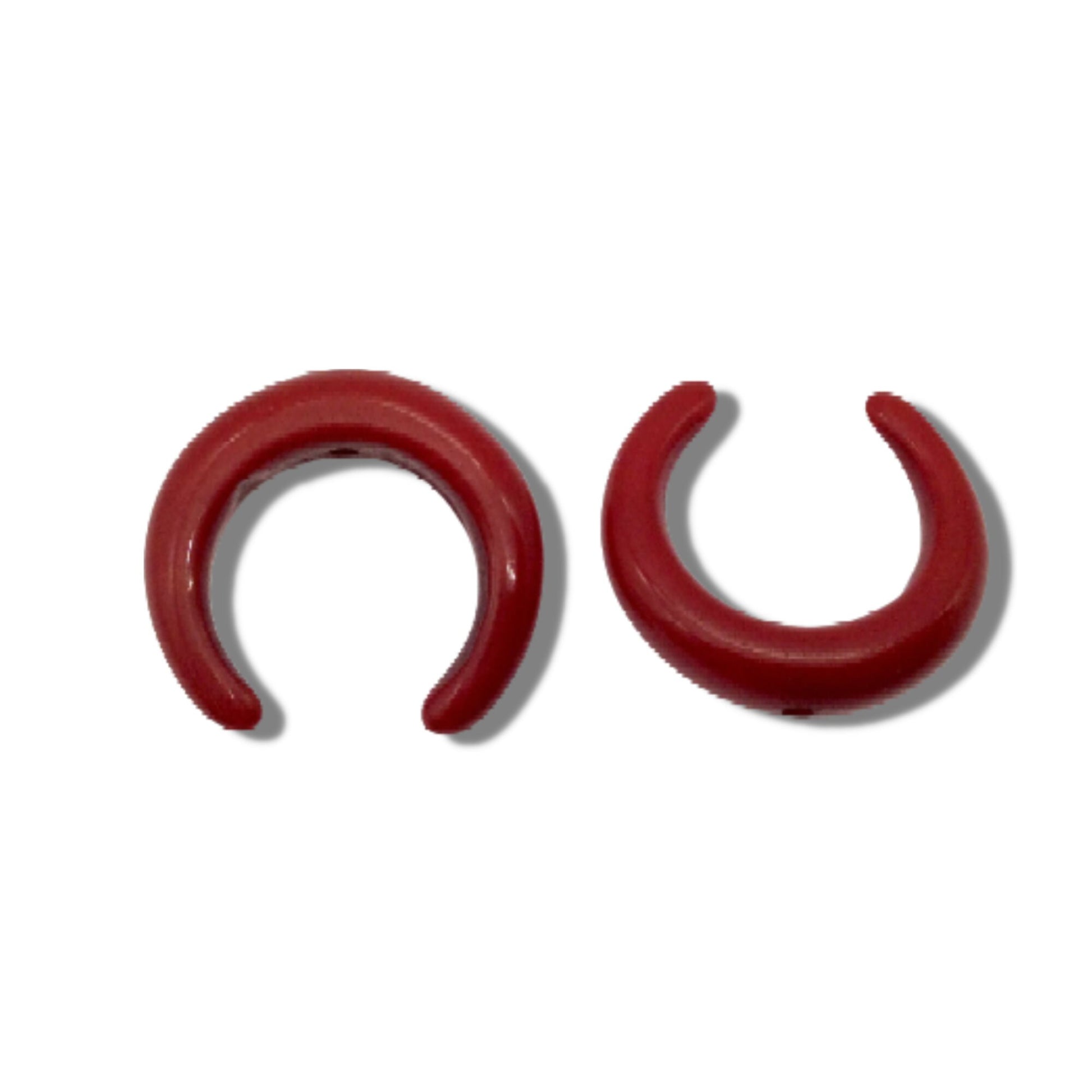 Crescent Focal Bead | Acrylic Beads for Jewelry Making
