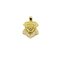 Family Crest Pendant | Cubic Zirconia (CZ) Shield Pendant for Jewelry Making