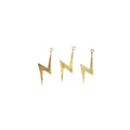 Lightning bolt-shaped findings for jewelry making, perfect for adding a unique and dramatic touch to any creation.