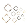 Findings, Quatrefoil, Jewelry Making, Silver, Gold, Gunmetal - These high quality quatrefoil shaped findings are perfect for adding a touch of elegance to any jewelry making project.