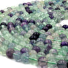 Rainbow Fluorite Beads | Smooth Fluorite Round Shaped Beads | 6mm 8mm 10mm