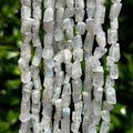 Rainbow Moonstone Faceted Freeform Nugget Beads - 8mm
