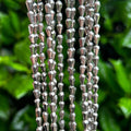 Pyrite Center Drilled Teardrop Beads  - 3mm x 5mm Faceted