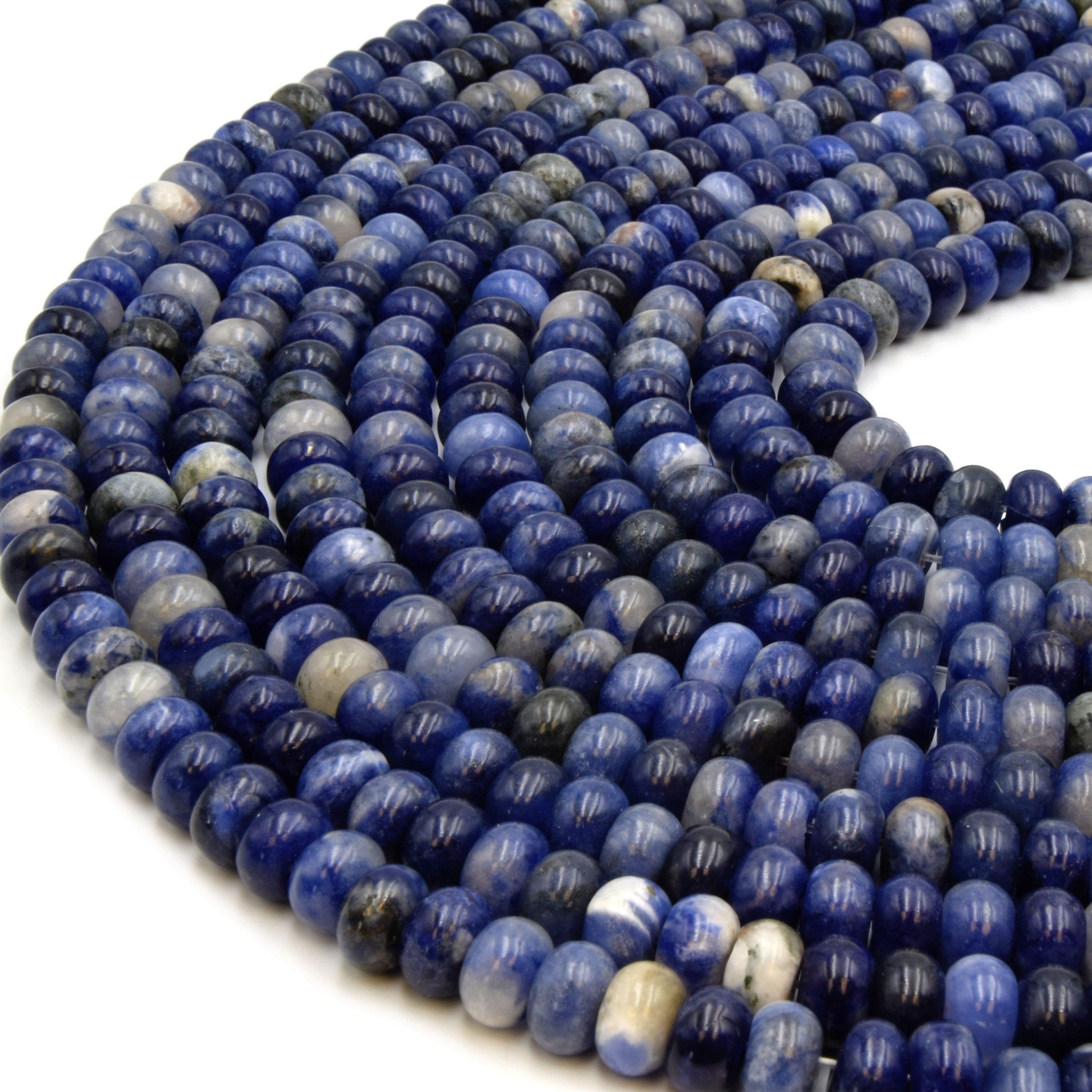 Sodalite Rondelle Beads