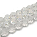 Chinese Crystal Beads | 12mm Flattened Round Glass Beads