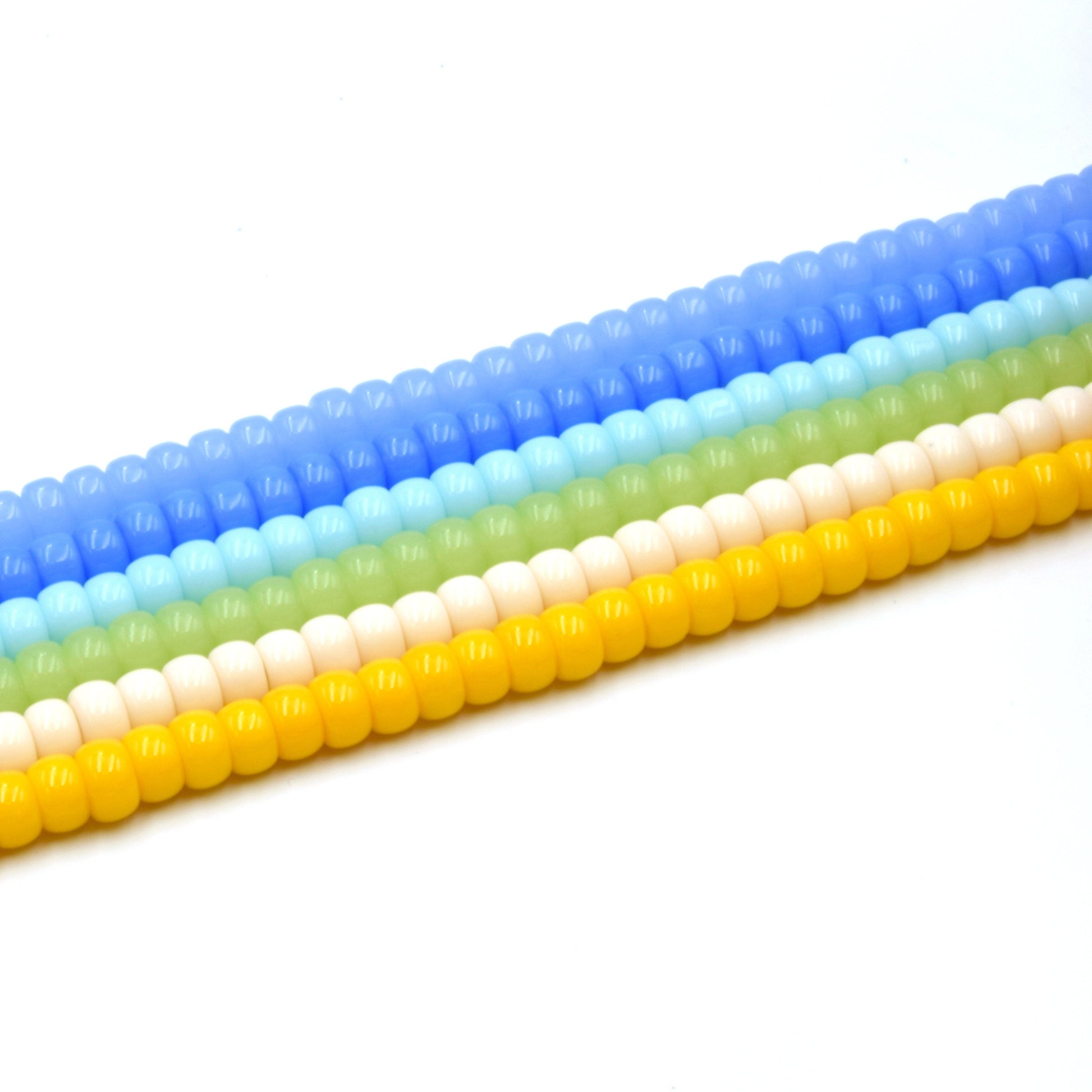 6mm Glass Heishi Beads