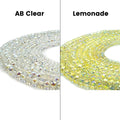 Crystal Beads | AAA Mystic Micro Faceted Transparent Rondelle Crystal Beads