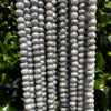 Holiday Special! 3-4mm x 3-4mm Faceted Mystic Gray Dyed Natural Quartz Rondelle Beads - 13" Strand (~ 100 Beads)