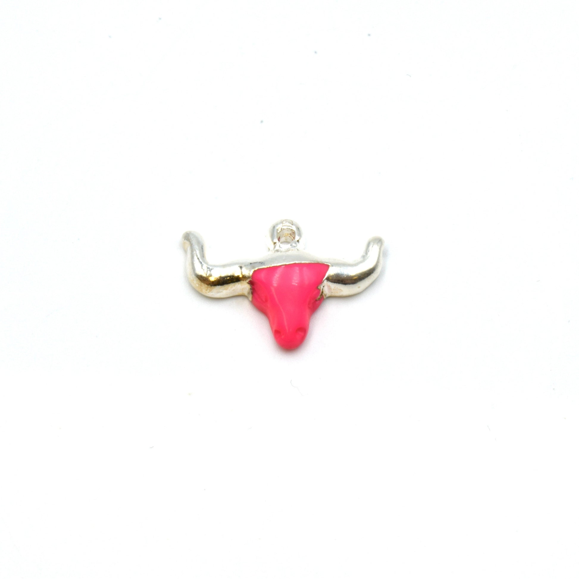 Acrylic Steer Head Shaped Pendants - Assorted Colors