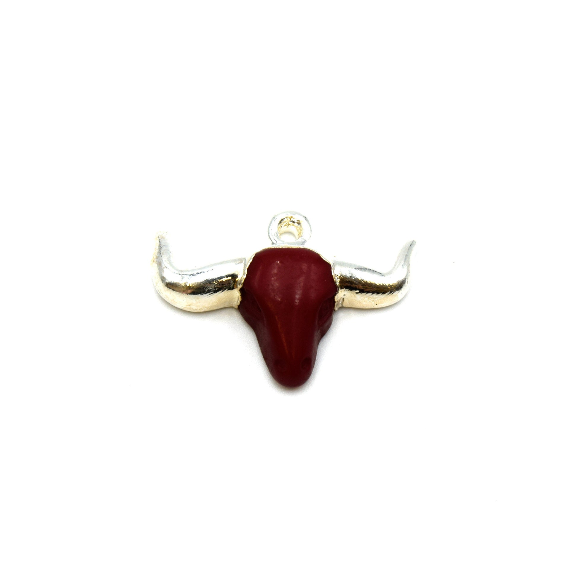 Acrylic Steer Head Shaped Pendants - Assorted Colors