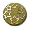 Star Shaped Plated Copper Components for Jewelry Making - Bulk packs of 10 - Star Pendant / Star Charm