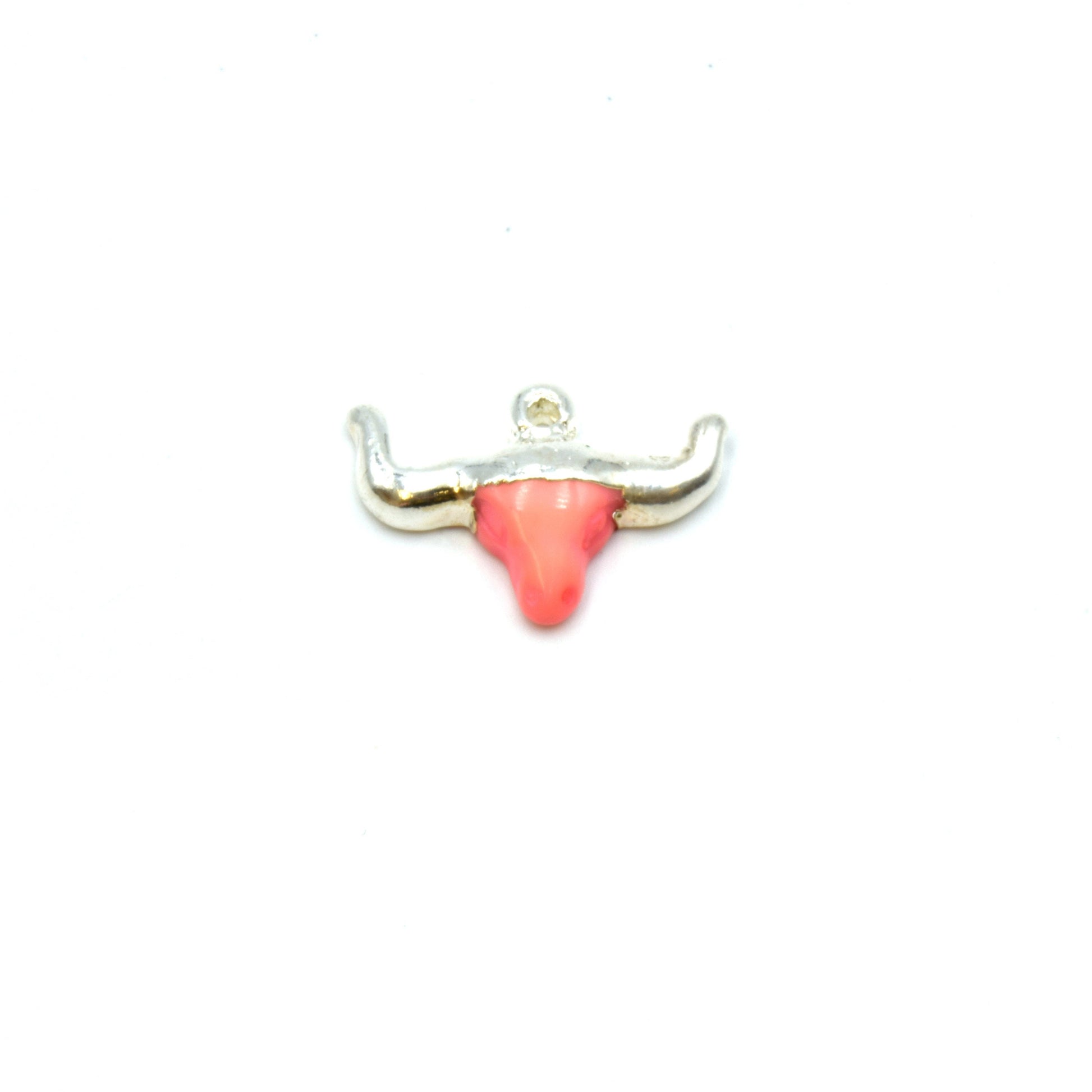 Acrylic Steer Head Shaped Pendants - Assorted Colors