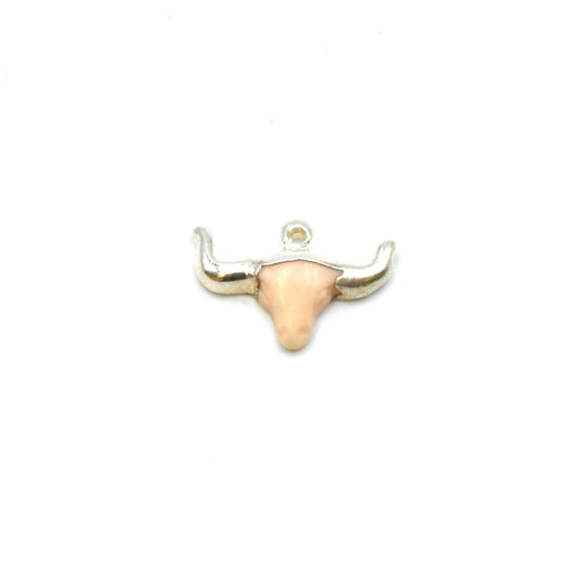 Acrylic Steer Head Shaped Pendants - Assorted Colors