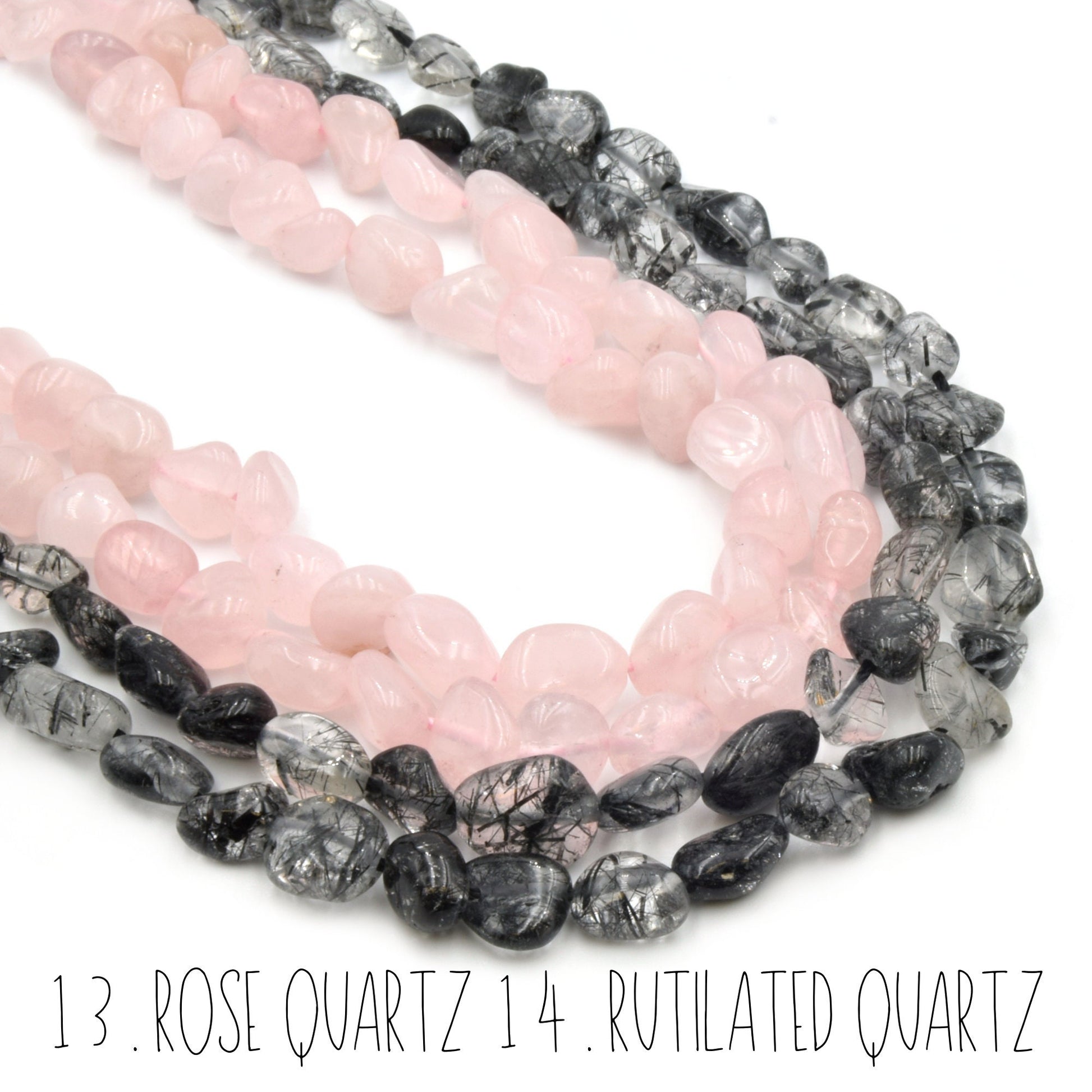 Pebble Gemstone Beads | Natural Semi-Precious Nugget Gemstone Beads