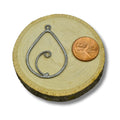 Scrollwork Teardrop Shaped Plated Copper Components - Bulk Packs of 10 Pieces - 40mm & 45mm - Earring Dangles, Jewelry Findings