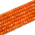 8mm Dyed Jade Rondelle Beads - Red, Orange, Green, White Beads for Candy Necklace!