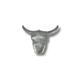 Gunmetal Plated Copper Carved Horn Bull/Steer Shaped Focal Pendants - Sold Individually