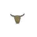 Gunmetal Electroplated Horn Bull/Steer Skull Shaped Focal Pendants- With one suspension ring and two suspension rings