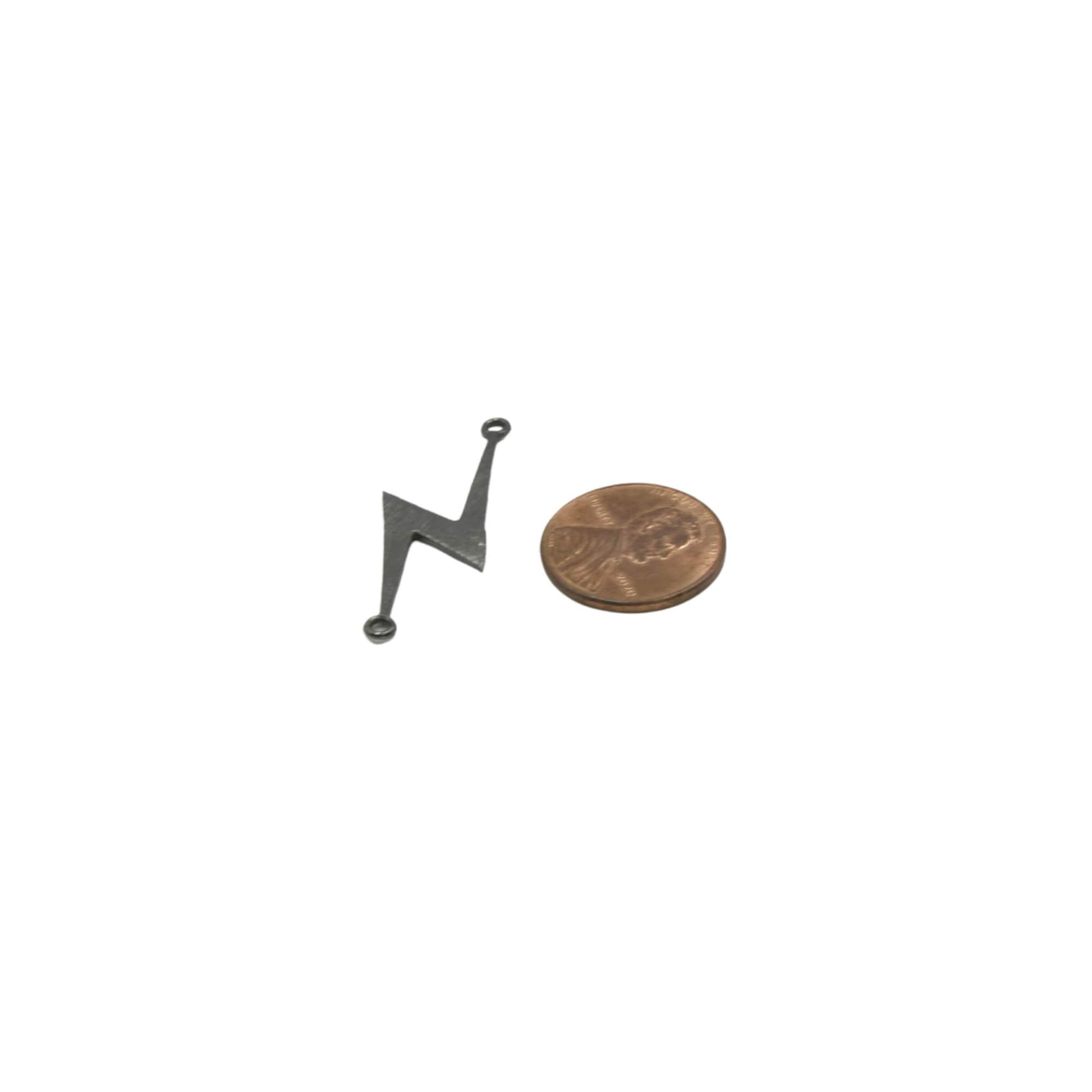 Lightning Bolt Findings | Plated Copper Components For Jewelry Making | Two rings