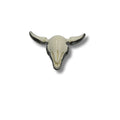 Gunmetal Finish Electroplated Acrylic Bull/Steer Skull Shaped Focal Pendants - Sold Individually