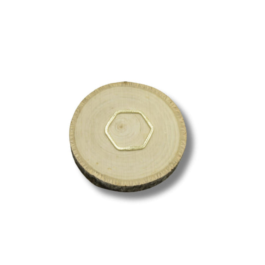 Plated Copper Open Hexagon Shaped Components - Measuring 27mm x 24mm - Sold in Packs of 10