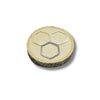 Plated Copper Open Hexagon Shaped Components - Measuring 27mm x 24mm - Sold in Packs of 10