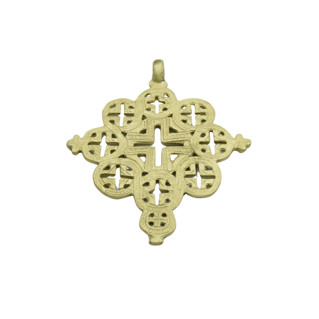 Large Ethiopian processional cross, African Coptic cross - Measuring 92mmx88mm- Sold Individually