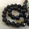 Green Goldstone Faceted Round Beads, 10mm diameter, approx. 39 beads per strand.