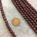 Poppy Jasper Round Bead Strand, 6mm, approx. 67 beads per strand