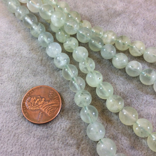 Prehnite Round Bead Strand, 8mm, approx. 50 beads per strand