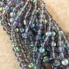 6mm Smooth Transparent Gray Round/Ball Shaped Synthetic Glass Moonstone Beads - 15.5" Strand (Approx. 67 Beads) - Manmade Faux Gemstone