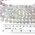 10mm Druzy Round Coin Shaped White/Natural Agate Beads - 8" Strand (Approximately 20 Beads) - Natural Semi-Precious Gemstone