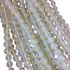 10mm Faceted Round Translucent Opalite Beads - 14.5" Strand (Approximately 38 Beads) - Natural Semi-Precious Gemstone - Sold by the Strand